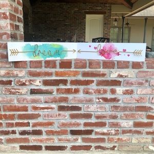 “dream” and “love” wall art